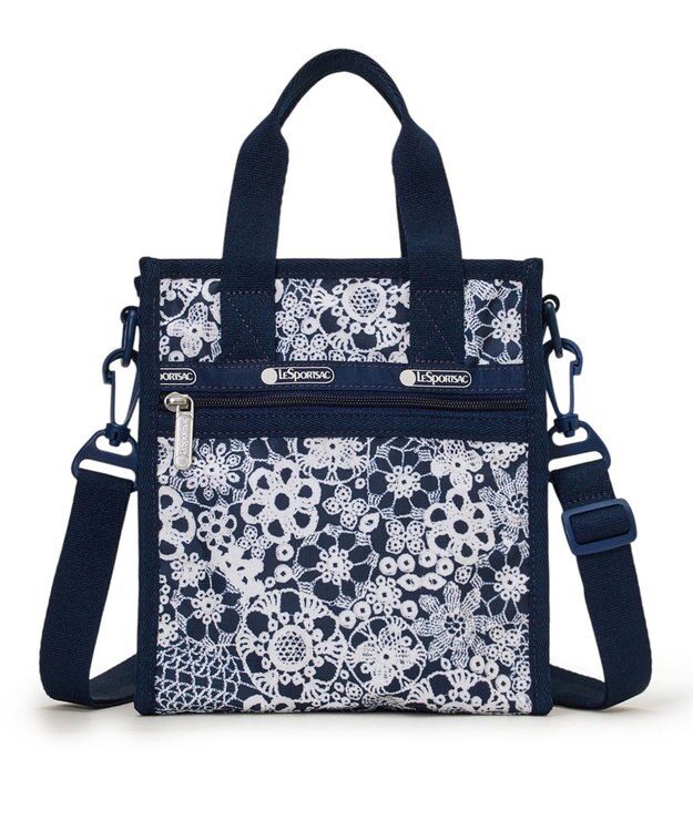 LeSportsac MINI N/S TOTE/フローラルレースネイビー フローラルレースネイビー