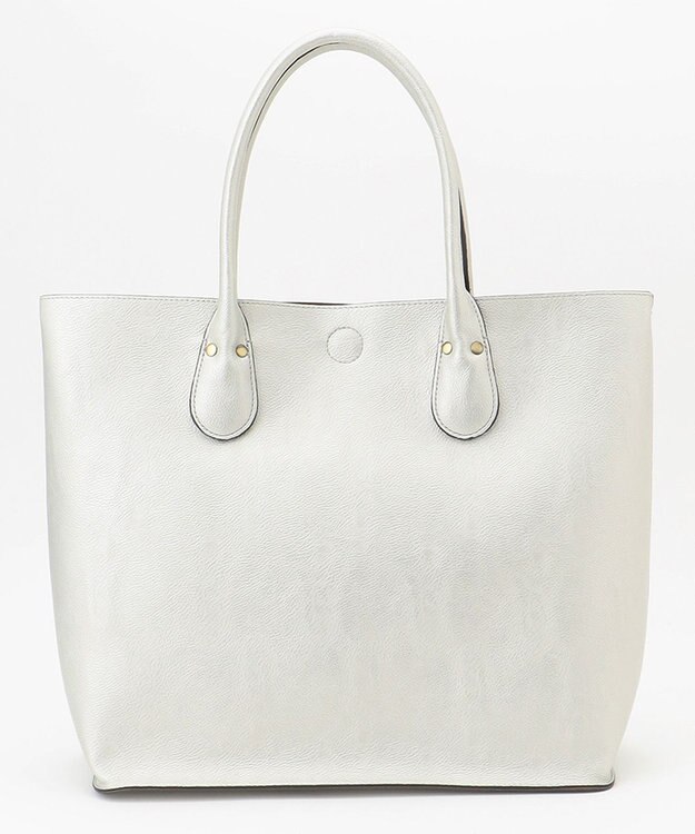 UNBILLION 【テレビ ドラマ着用アイテム】Otias シュリンクタイプ合皮トートバッグ シルバー