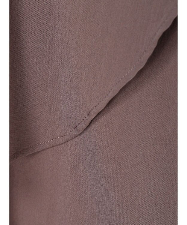 CRAFT STANDARD BOUTIQUE レーヨンデシンフリルチュニック Mocha