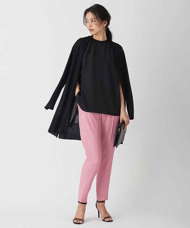 ICB 【洗える・WEB限定カラーあり】 PINION ロングカーディガン ブラック系