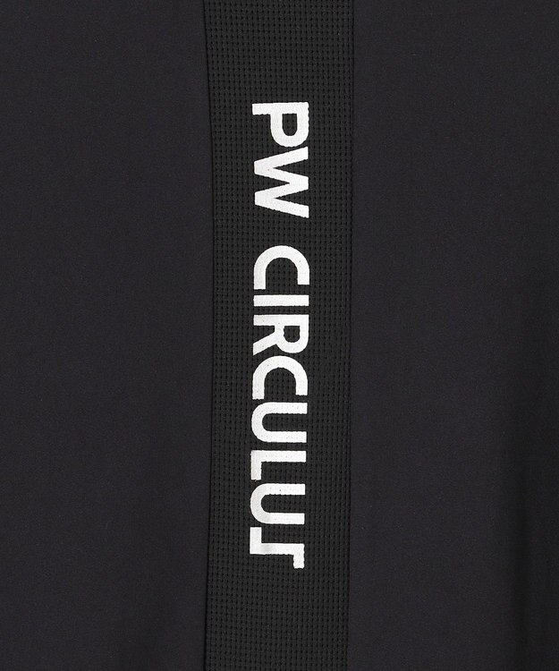 PW CIRCULUS 【MEN】メッシュコンビ モックネック ゴルフ ブラック系