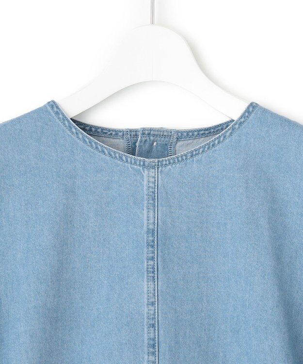 23区 S 【Oggi4月号掲載/洗える】23区DENIM ライトダンガリー ブラウス ライトインディゴ
