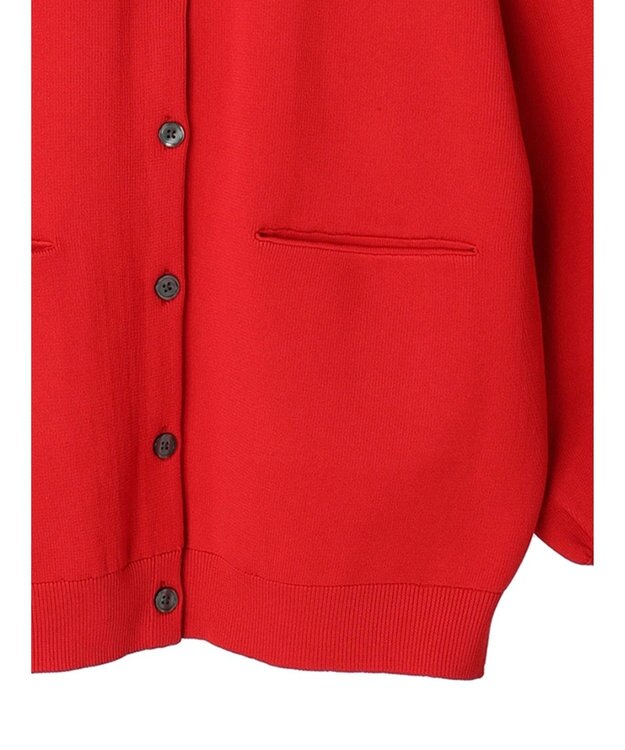CRAFT STANDARD BOUTIQUE リサイクルポリエステルニットカーディガン Red