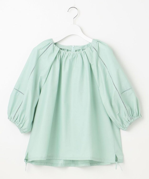 23区 【洗える】シャルマンエンブロイダリー ブラウス スモーキーグリーン系