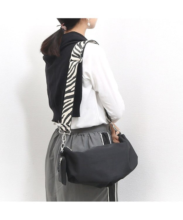 UNBILLION カシュカシュ cachecache / ワイドテープナイロンショルダー ブラック