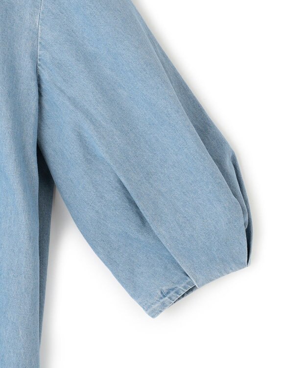 23区 S 【Oggi4月号掲載/洗える】23区DENIM ライトダンガリー ブラウス ライトインディゴ