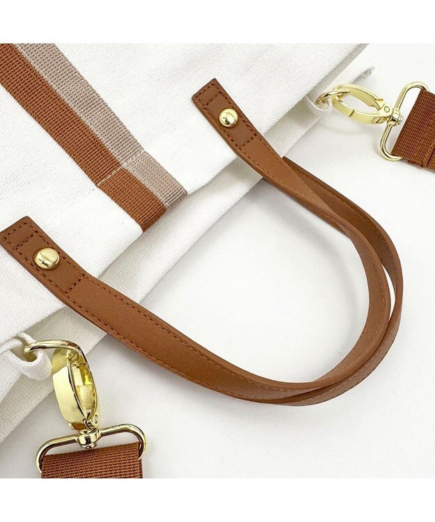 ROOTOTE 1066【ショルダー付きA4収納】LT.デリ.メッゾポント-A 01：アイボリー