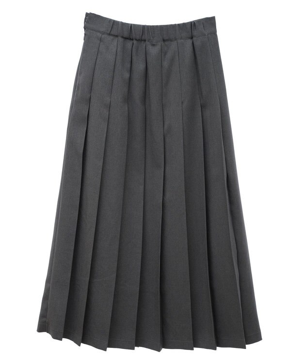 earth music&ecology サイドバックルプリーツスカート Gray