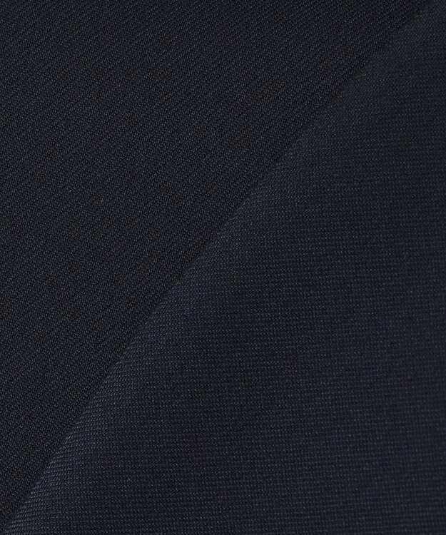 ICB 【洗える】 37.5TRストレッチ ノーカラージャケット ネイビー系