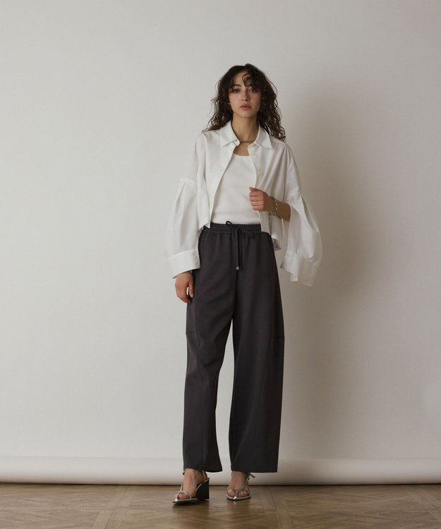 GRACE CONTINENTAL ストレッチポンチパンツ グレー