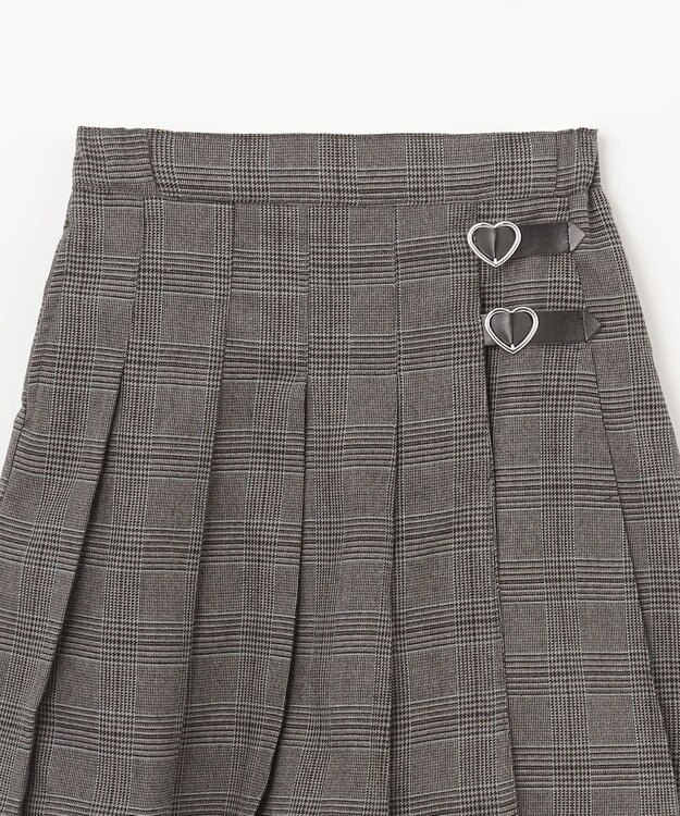 ANY KIDS チェック柄 プリーツ キュロット グレンチェック