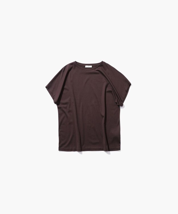 ATON SUVIN 60/2 | キャップスリーブTシャツ BURGUNDY