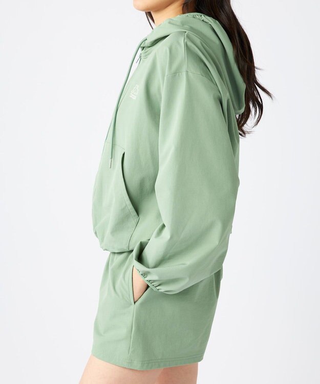 OP／FILA 【Kappa】ラッシュパーカー・ボードショーツ付き　4点セット水着 カーキ