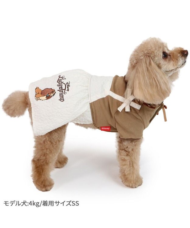 PET PARADISE ディズニー わんわん物語 レディ ワンピース 《ぷくっと花柄》 小型犬 ぷくっと花柄