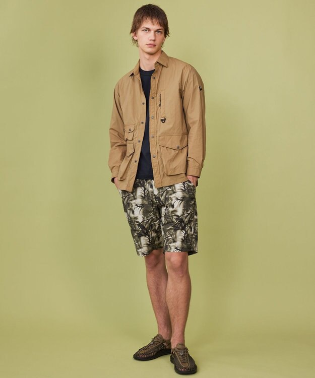 JOSEPH ABBOUD MOUNTAIN 【MADE IN JAPAN/吸水速乾/男女兼用】プレーティング天竺アウトドア Tシャツ ネイビー系