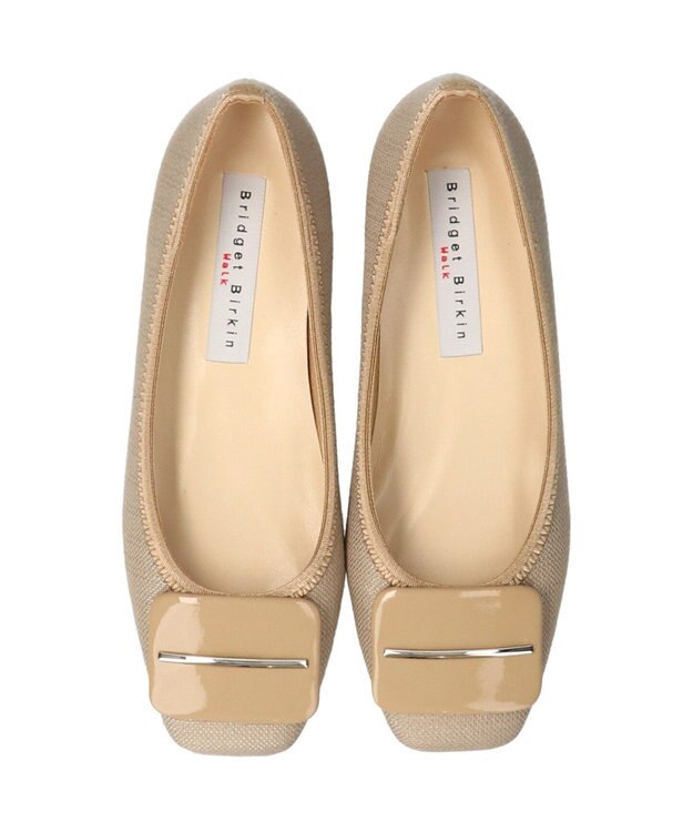 Bridget Birkin 【Bridget Birkin walk】バックルモチーフウォーキングパンプス ベージュ雑材