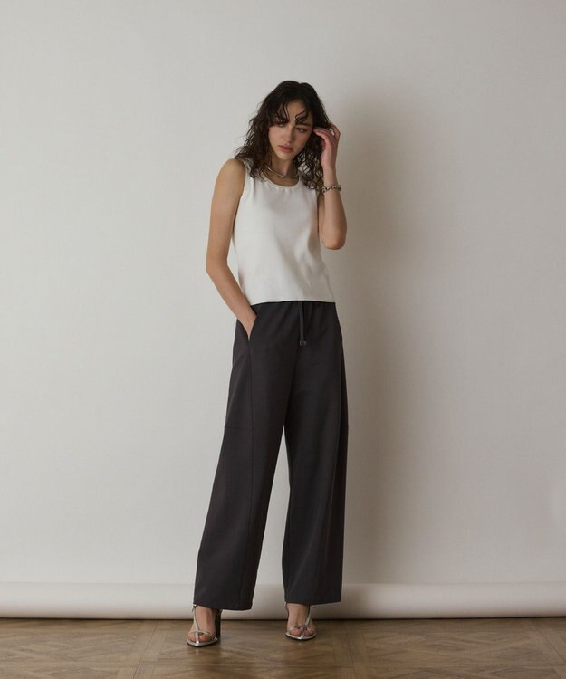 GRACE CONTINENTAL ストレッチポンチパンツ グレー