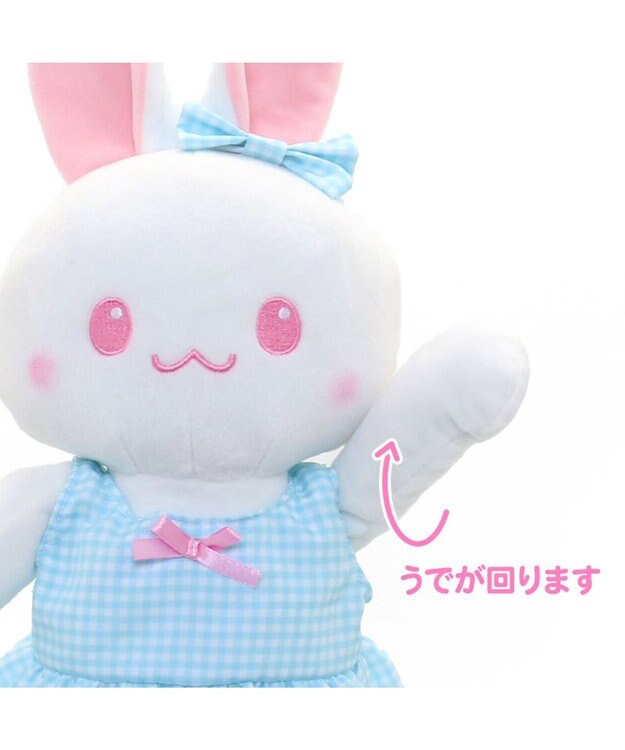 Mother garden マザーガーデン うさみみドール 着せ替えぬいぐるみ Mサイズマスコット 《ギンガムチェックお洋服柄》 -