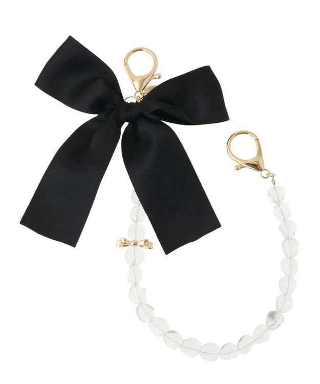 Maison de FLEUR ビッグリボンチャーム Black