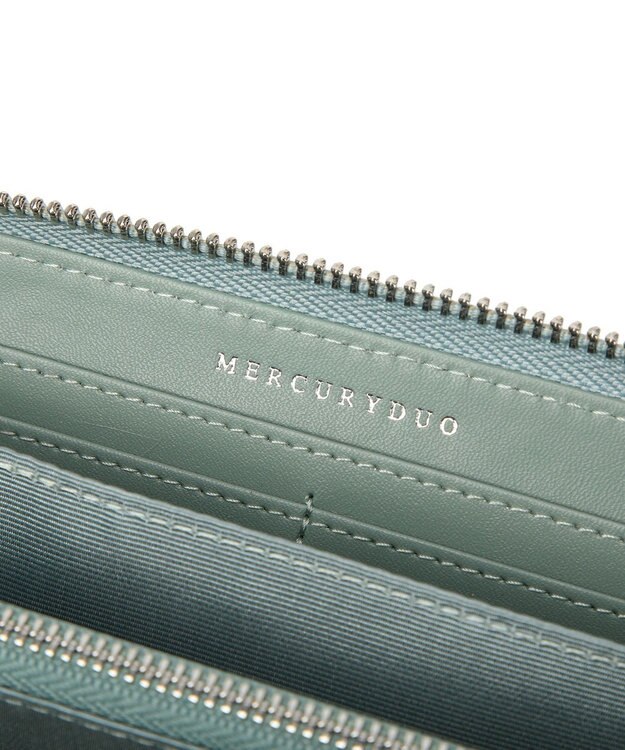 style code 【MERCURYDUO/マーキュリーデュオ】ダイアナ　トリコカラーRFロングウォレット ミント