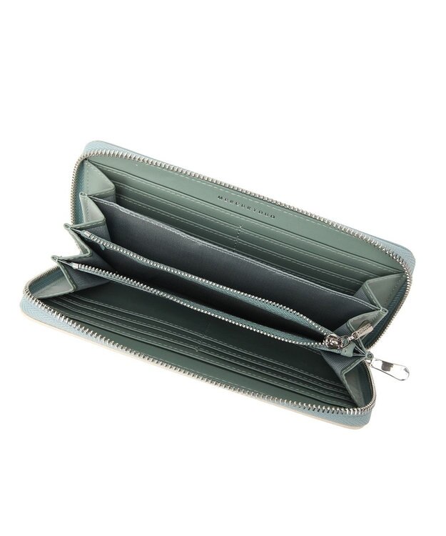 style code 【MERCURYDUO/マーキュリーデュオ】ダイアナ　トリコカラーRFロングウォレット ミント