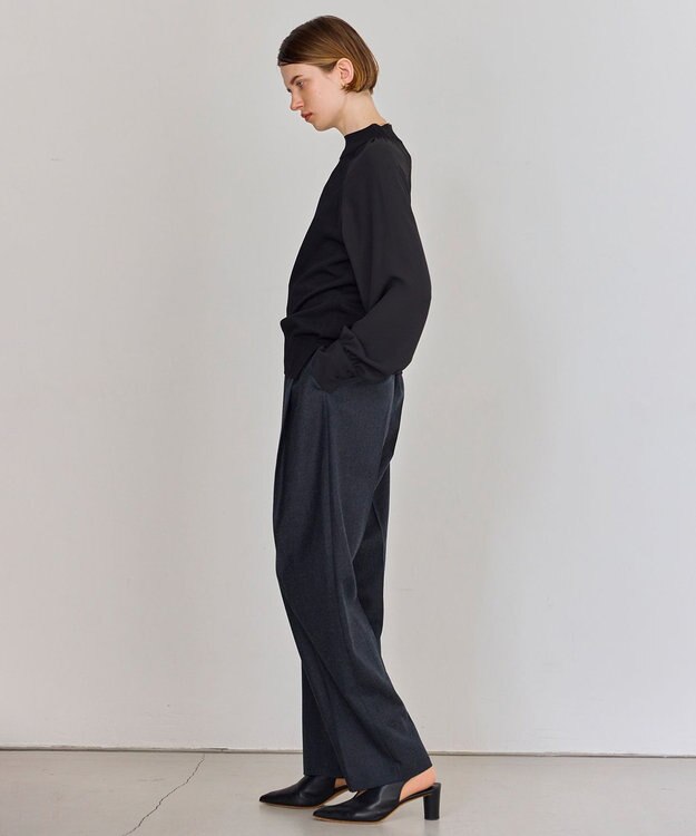 BEIGE， BOSQUET / ウールカービータックパンツ C.Gray