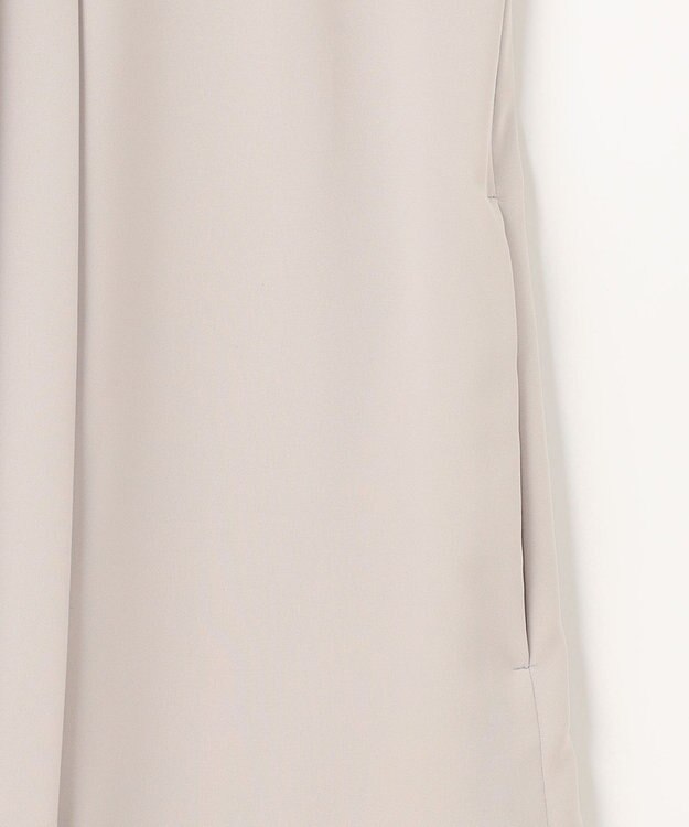 自由区 【ご好評につき追加生産・洗える】ライトサテン ワンピース ライトグレー系