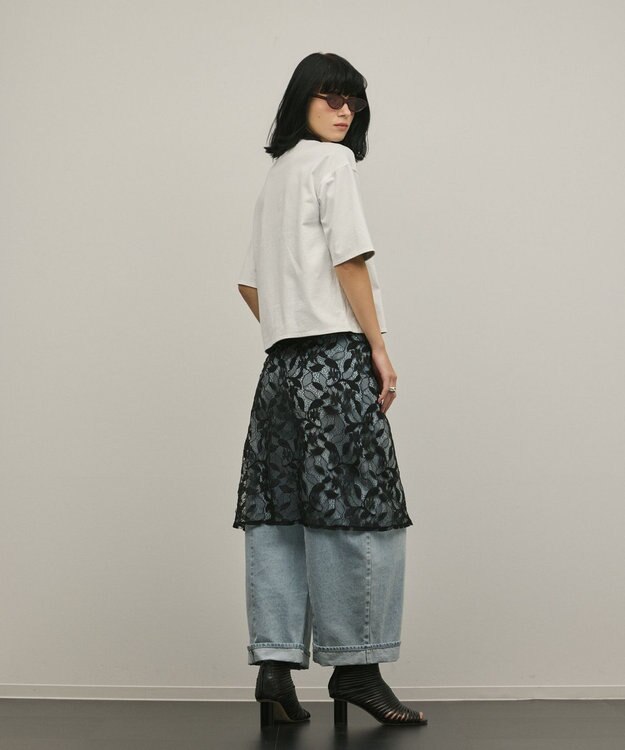 GRACE CONTINENTAL レイヤードロゴＴシャツ ホワイト