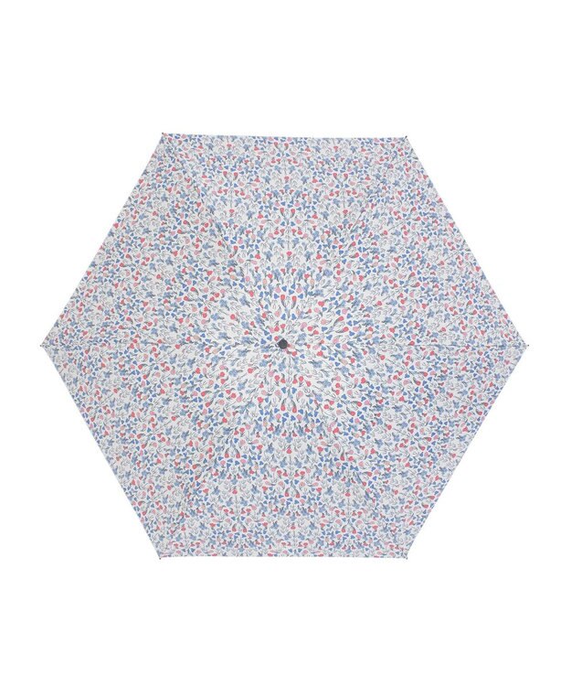 MOONBAT 【 遮光率100％/遮熱/UV/軽量】MACKINTOSH PHILOSOPHY(マッキントッシュフィロソフィー)晴雨兼用日傘 Snowblue Garden Barbrella バーブレラ 折りたたみ傘 フワクール生地使用 サックスブルー