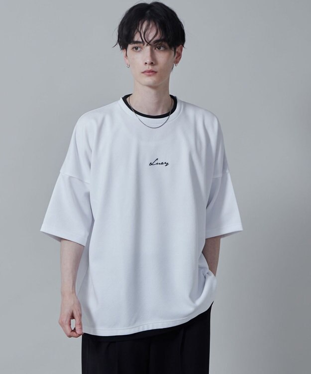 WEGO フクレジャガードフェイクレイヤードT（S） ホワイト