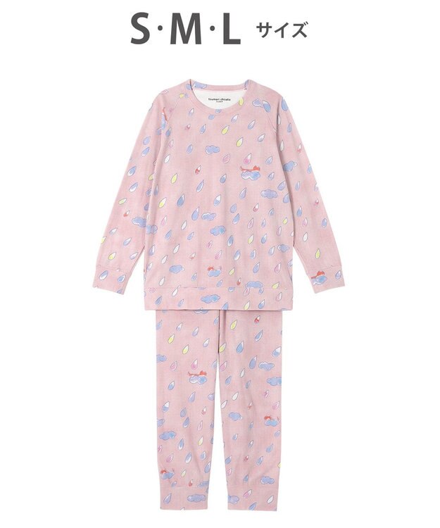 tsumori chisato SLEEP ツモリチサト パジャマ 長袖 長ズボン ルームウェア 綿混(本体) 接結天竺素材 ソフトな風合い 上下セット かぶりタイプ tsumori chisato SLEEP UDX555 /ワコール ピンク