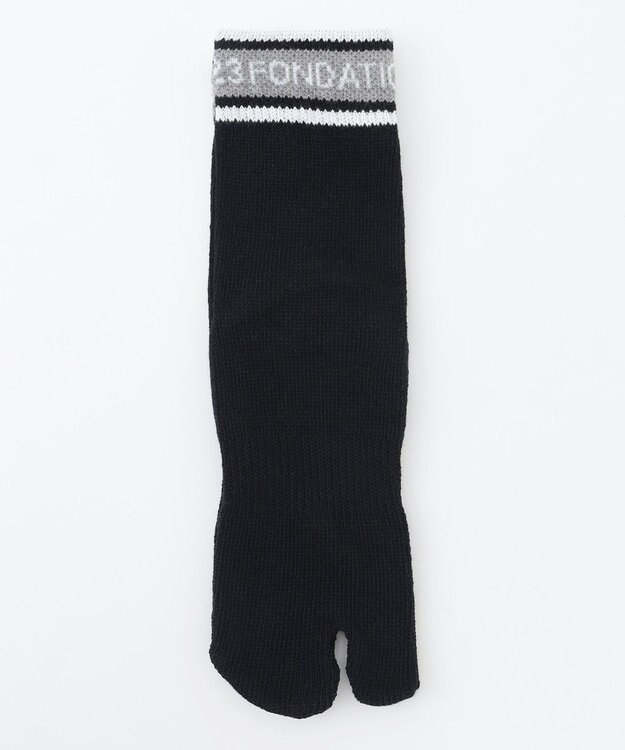 23区GOLF 【23FONDATION/WOMEN】足袋型 ソックス ブラック系