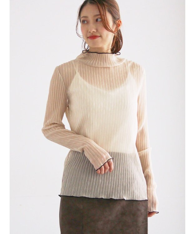 Te chichi ランダムプリーツシアーインナー クリーム