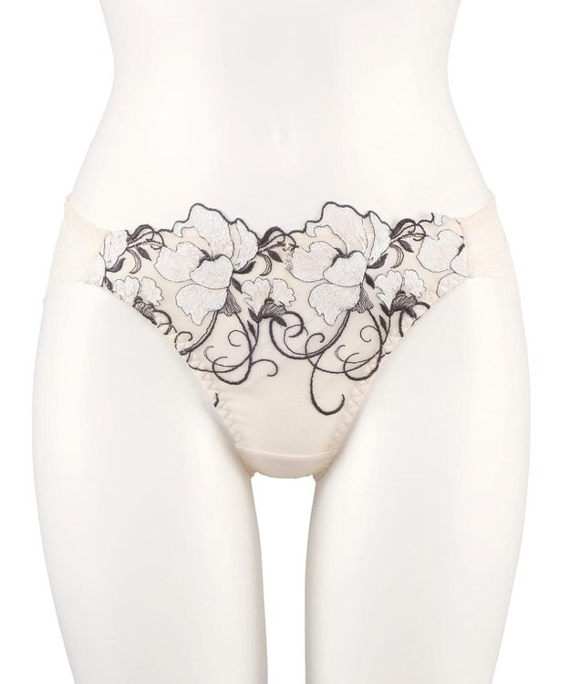 San-ai Resort（三愛水着楽園） 【SALE】エレガントコレクション2403バックレースショーツ 【northerly】 ホワイト