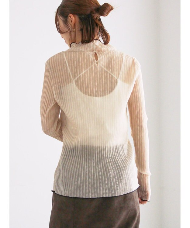 Te chichi ランダムプリーツシアーインナー クリーム