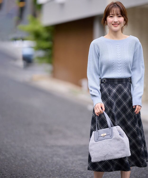 ANY SIS L 【セットアップ対応】スフレショート丈 プルオーバー ミントブルー