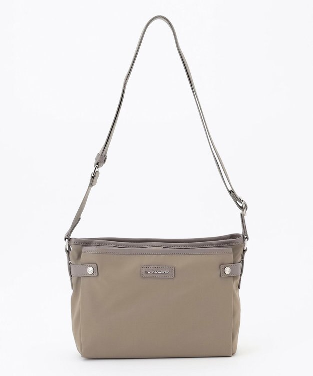 LA BAGAGERIE 【撥水ナイロン】ベーシックポシェット グレージュ