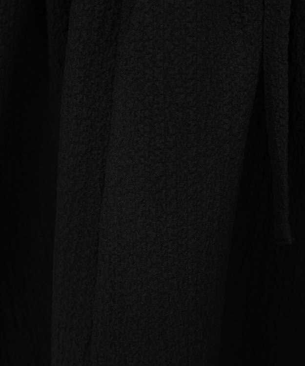 earth music&ecology バックリボンパフスリーブミニワンピース Black