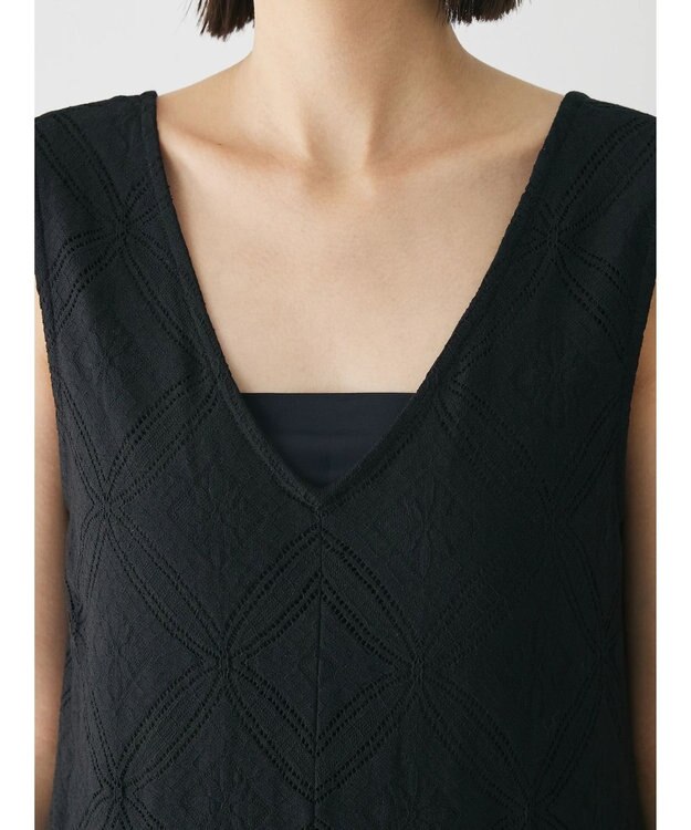 Green Parks クラシックレースロンパース Black