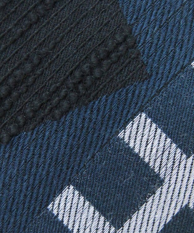 POLS 播州織 ネクタイ ネイビー