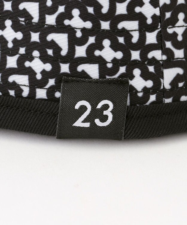 23区GOLF 【UNISEX】リバーシブルモノグラムバケットハット ブラック系5