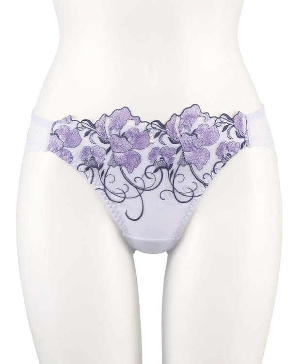 San-ai Resort（三愛水着楽園） 【SALE】エレガントコレクション2403バックレースショーツ 【northerly】 パープル