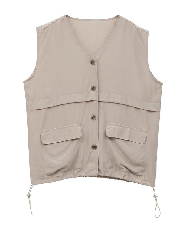 Green Parks シアーミリタリーベスト Black