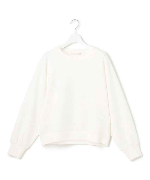 ICB 【洗える】ジョーゼットジャージー  ドルマンスリーブプルオーバー オフホワイト系