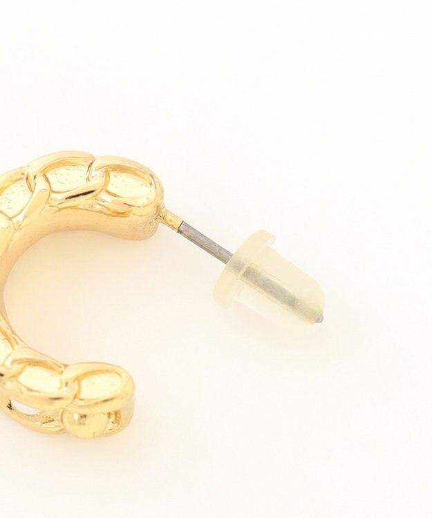 組曲 フェイクパールリングピアス ゴールド系