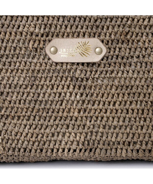 IBIZA ラフィア　2WAYバッグ（草木染め） グレー