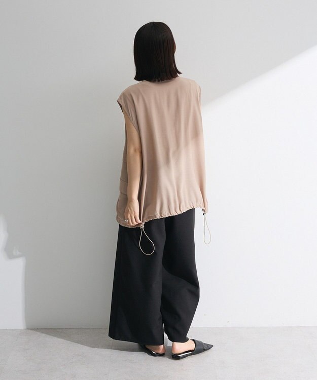 Green Parks シアーミリタリーベスト Black