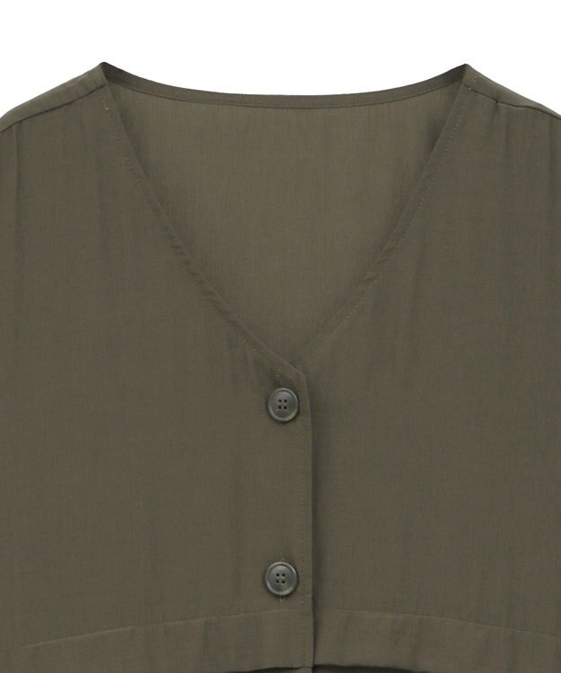 Green Parks シアーミリタリーベスト Black