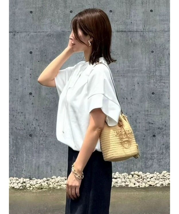 Green Parks 裾ドロストポンチプルオーバー Off White