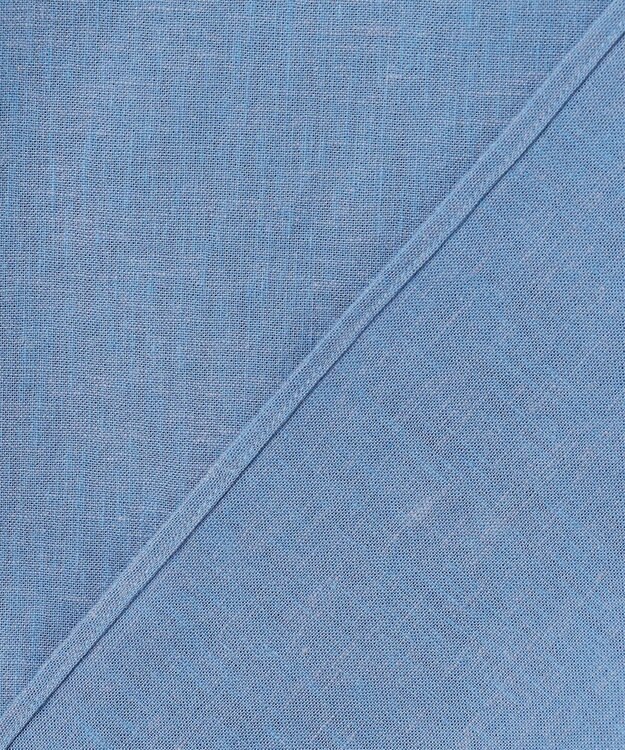 J.PRESS MEN 【HYBRID LINEN】ボタンダウンシャツ サックスブルー系